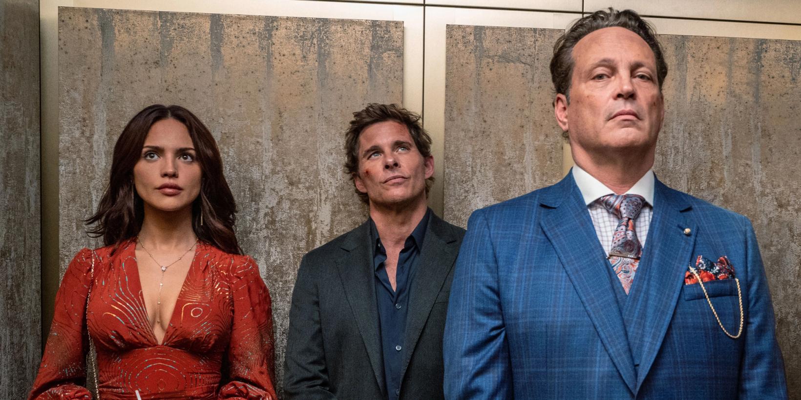 Eiza González, James Marsden og Vince Vaughn i Mike & Nick & Nick & Alice