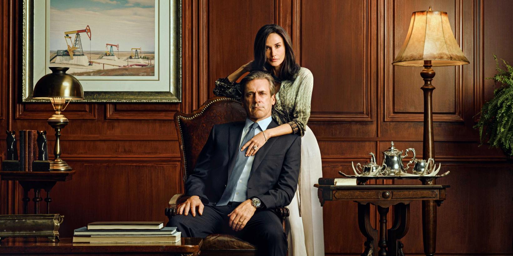 Demi Moore og Jon Hamm i Landman sesong 1