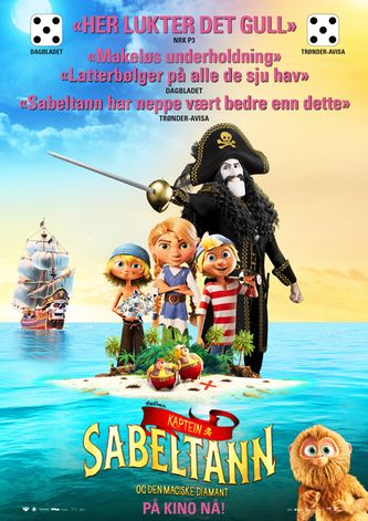 Plakat for 'Kaptein Sabeltann og Den Magiske Diamant'