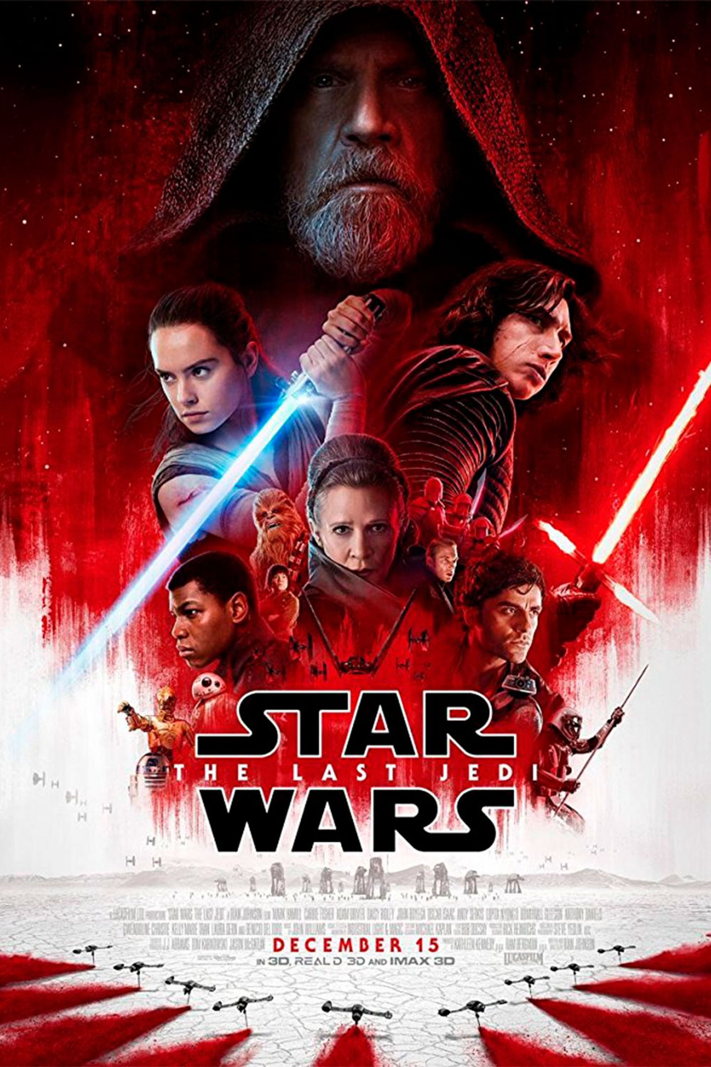 Plakat for 'Star Wars: The Last Jedi 3D'