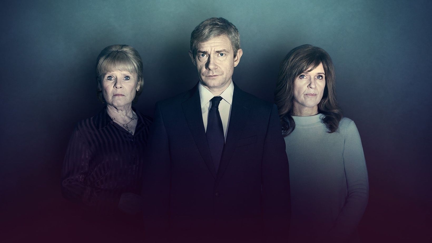 Imelda Staunton, Martin Freeman og Siobhan Finneran i A Confession/Tilståelsen