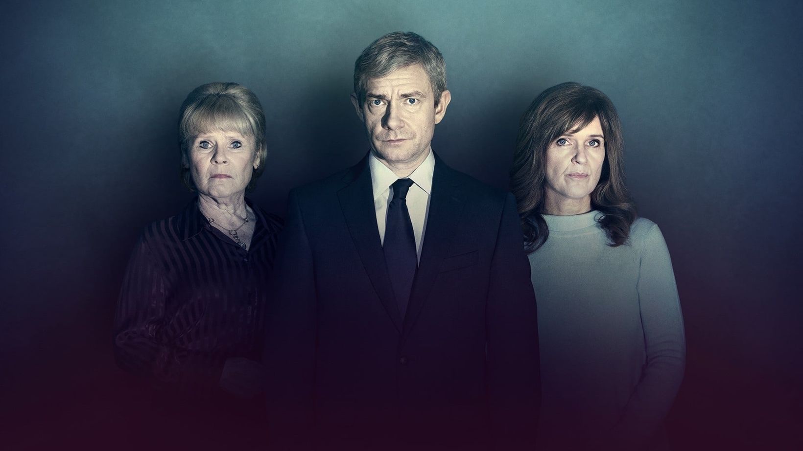 Imelda Staunton, Martin Freeman og Siobhan Finneran i A Confession/Tilståelsen