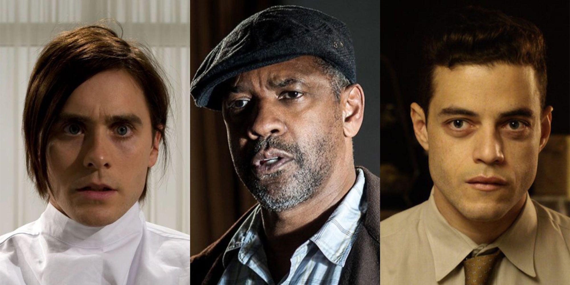 Jared Leto, Denzel Washington og Rami Malek