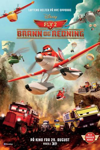 Plakat for 'Fly 2: Brann og Redning (3D norske stemmer)'