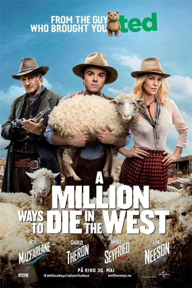 Amanda Seyfried og Neil Patrick Harris i A Million Ways to Die in the West