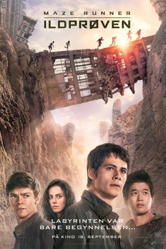 Plakat for 'Maze Runner: Ildprøven'