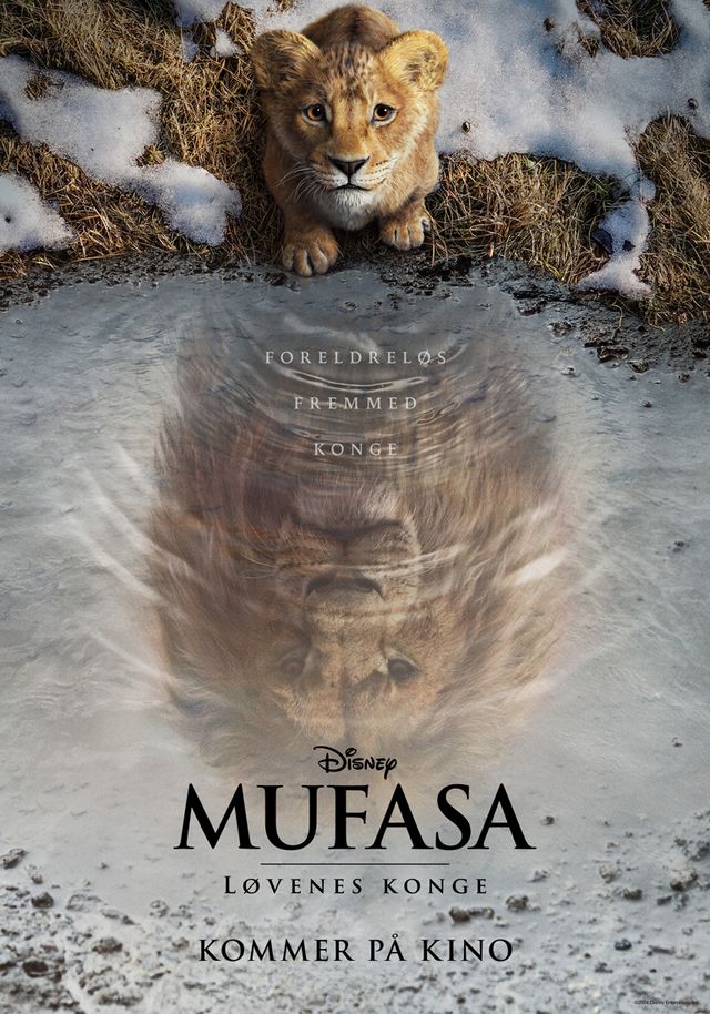 Plakat for 'Mufasa: Løvenes konge'