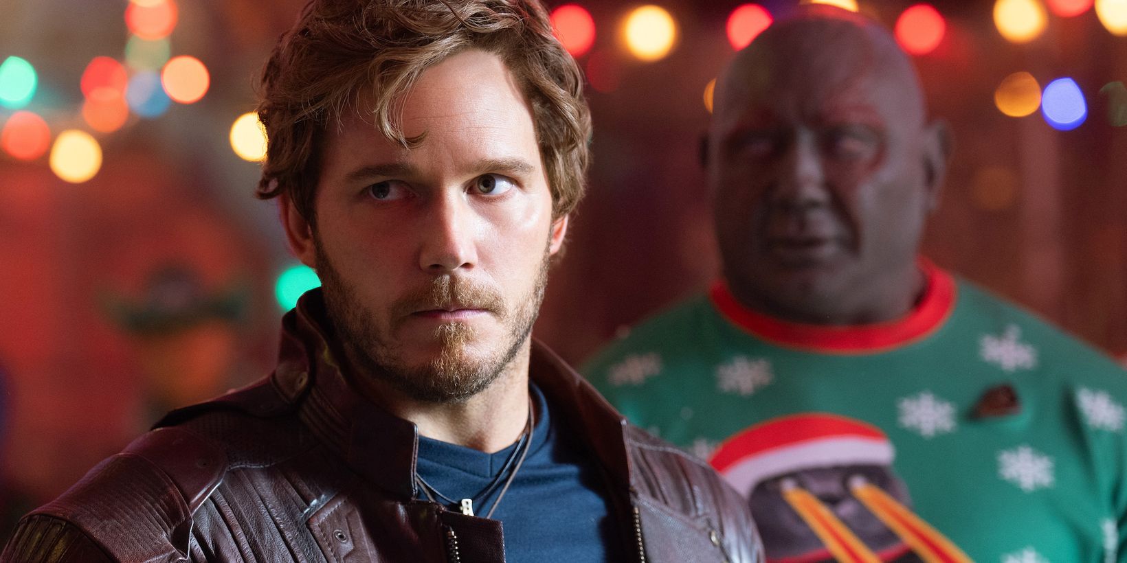 Chris Pratt og Dave Bautista i The Guardians of the Galaxy Holiday Special