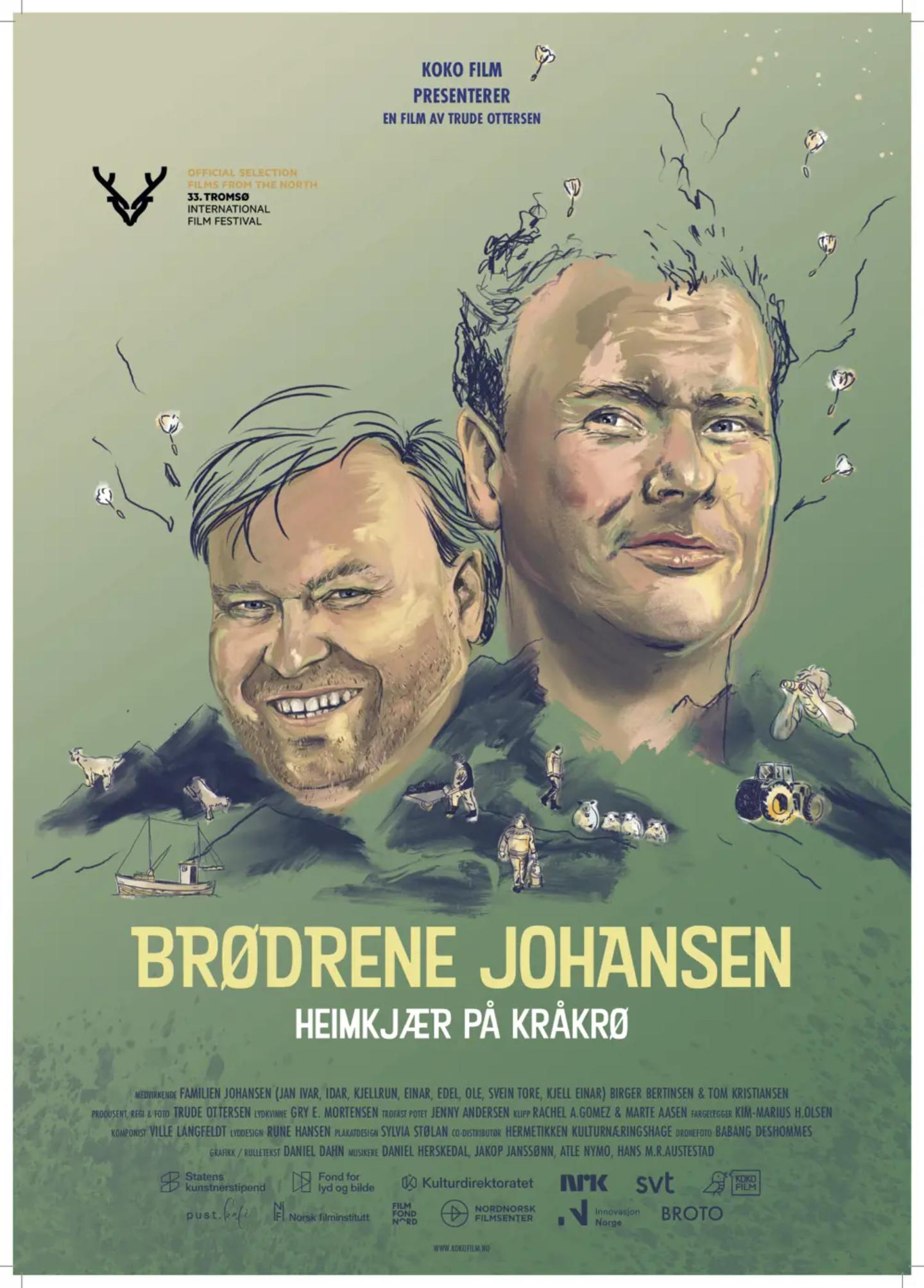 Plakat for 'Brødrene Johansen'
