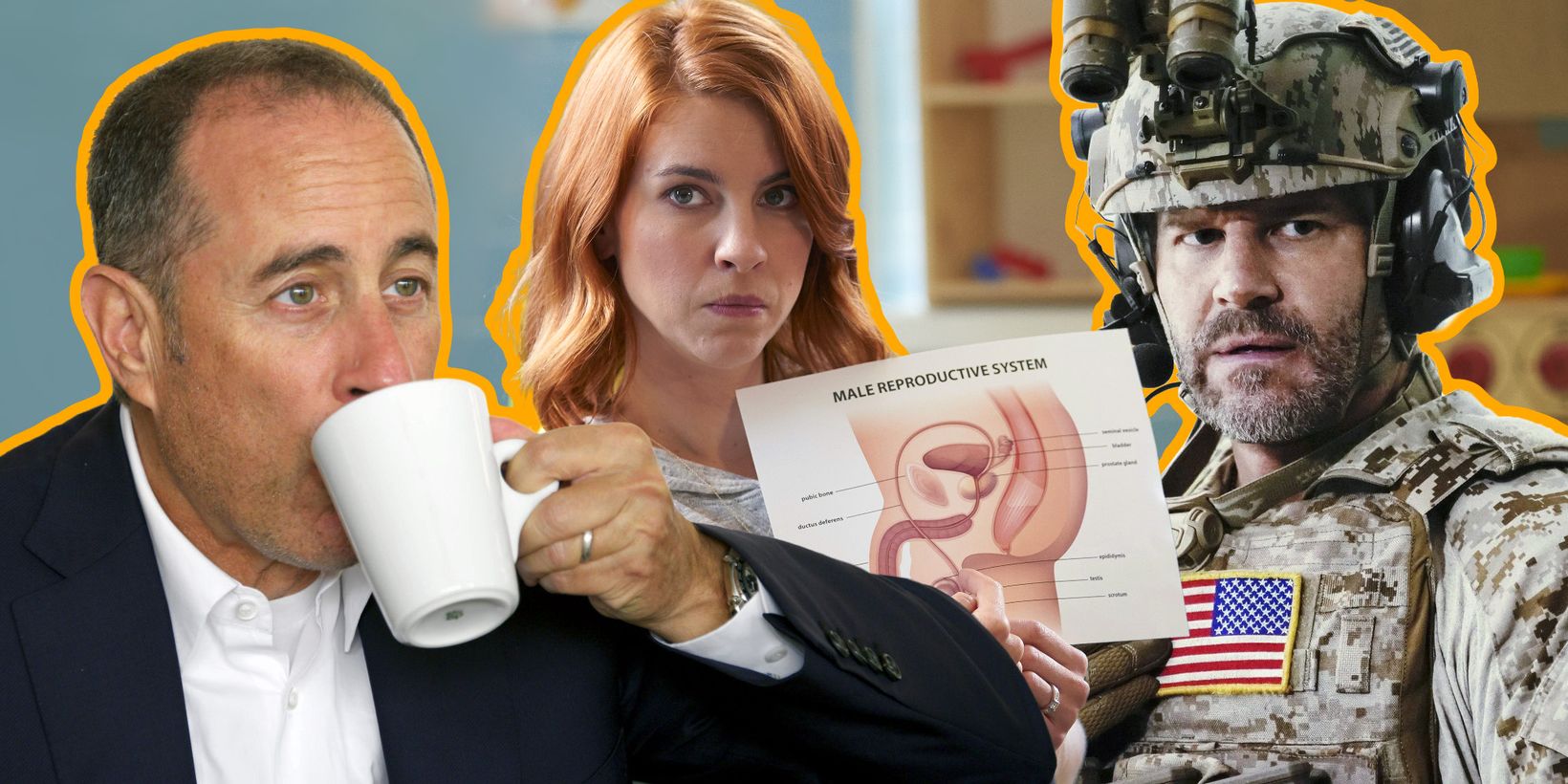 Komikere på biltur etter kaffe/Comedians in Cars Getting Coffee, Workin' Moms og SEAL Team
