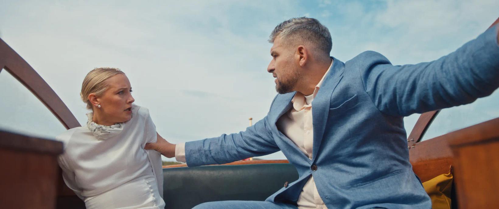a man and a woman shaking hands