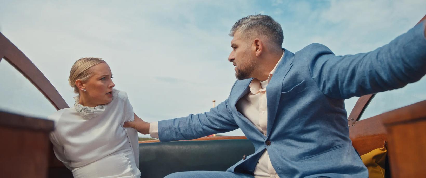 a man and a woman shaking hands