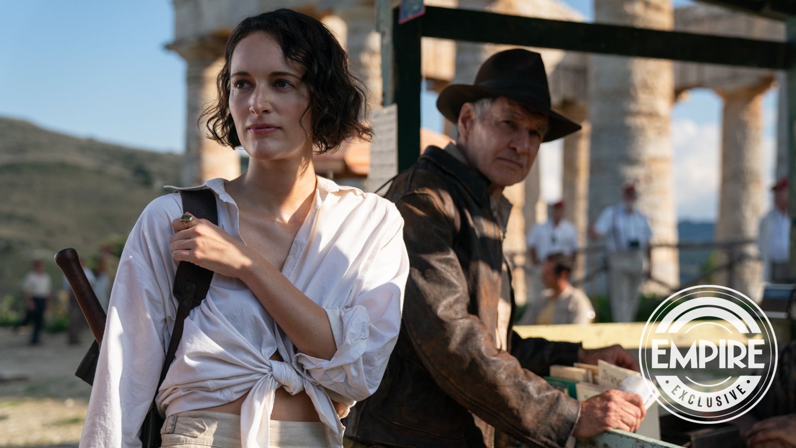 Phoebe Waller-Bridge og Harrison Ford i Indiana Jones 5