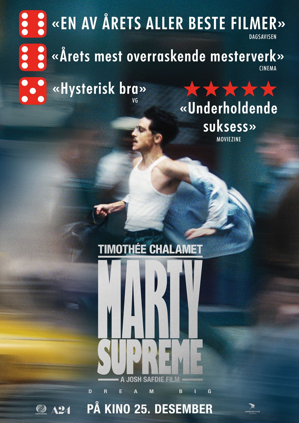 Plakat for 'Marty Supreme'