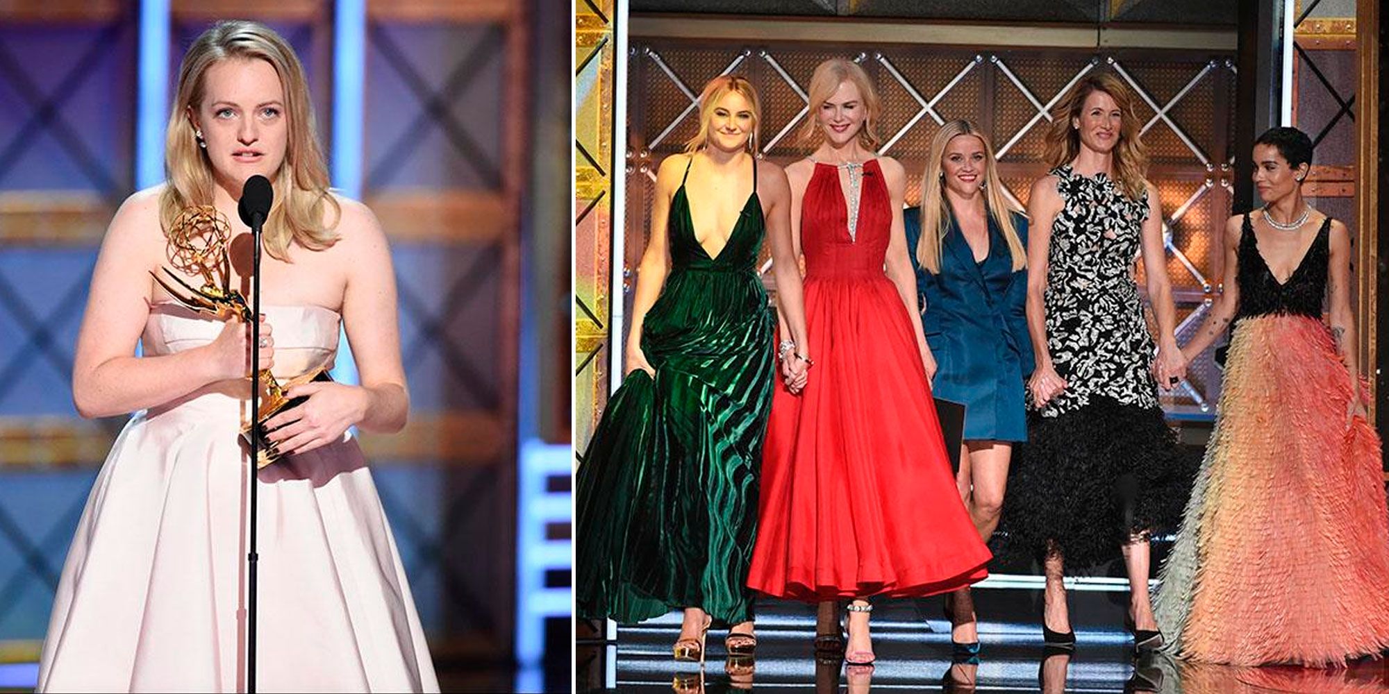 Elisabeth Moss og Big Little Lies-gjengen på Emmy-utdelingen 2017
