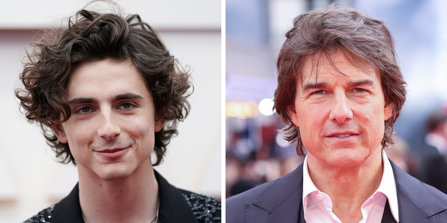 Timothee Chalamet og Tom Cruise