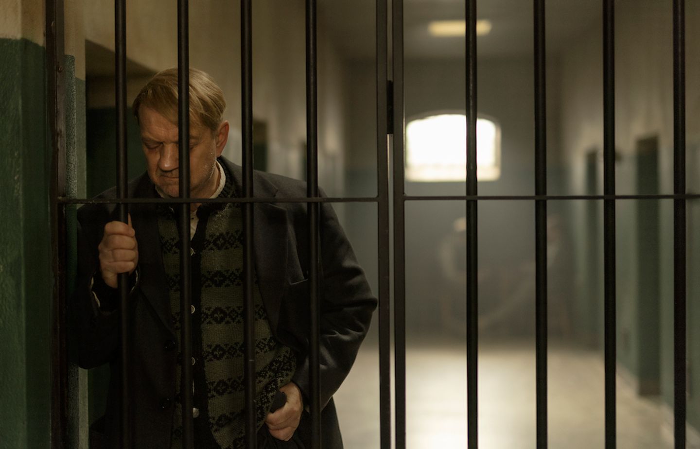a person in a black coat