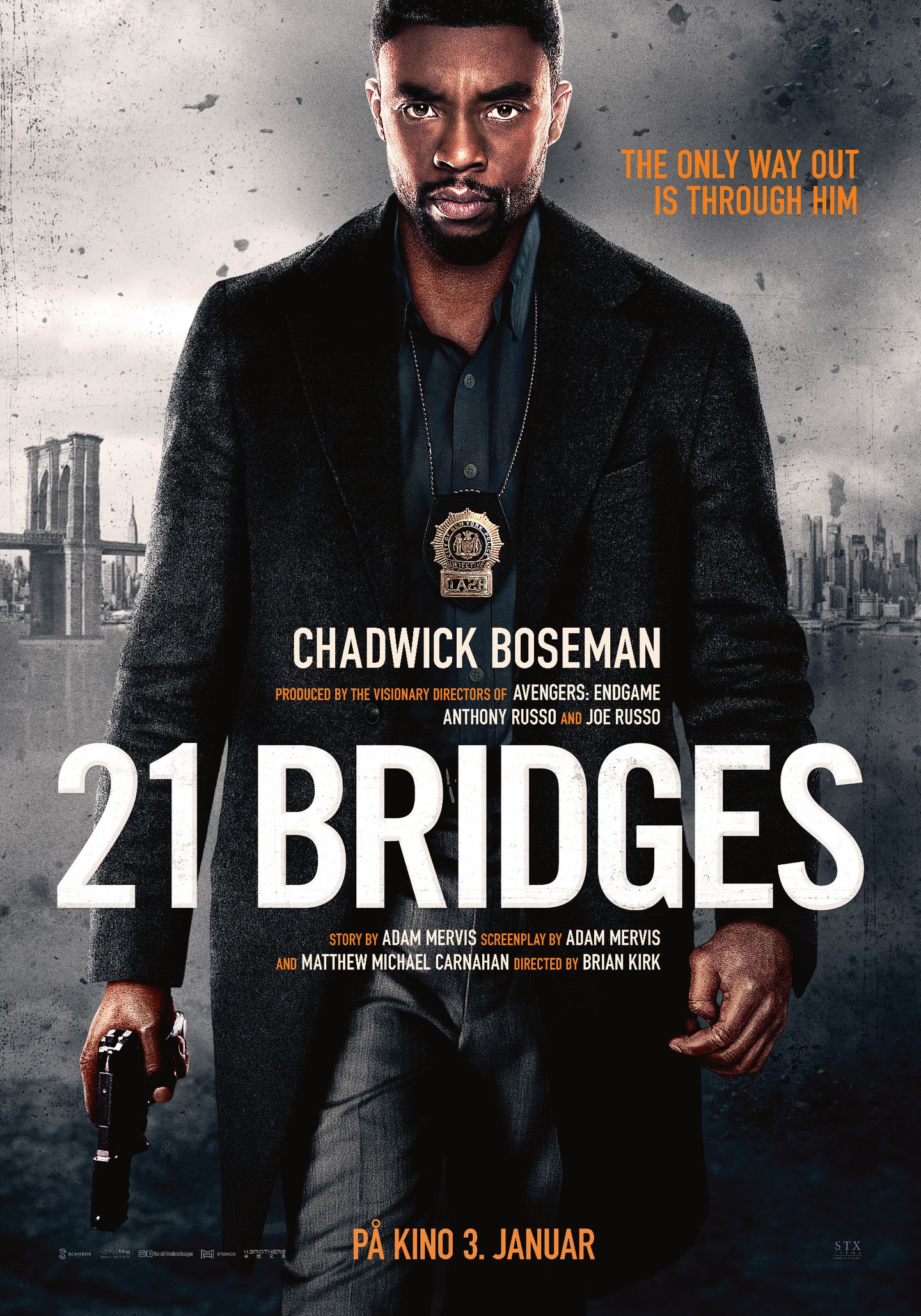 Plakat for '21 Bridges'