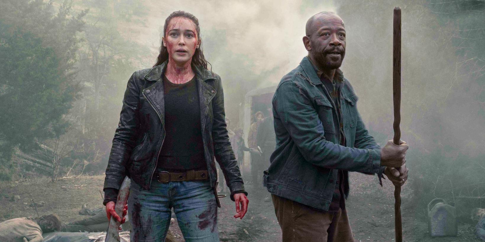 Alycia Debnam-Carey og Lennie James i Fear the Walking Dead