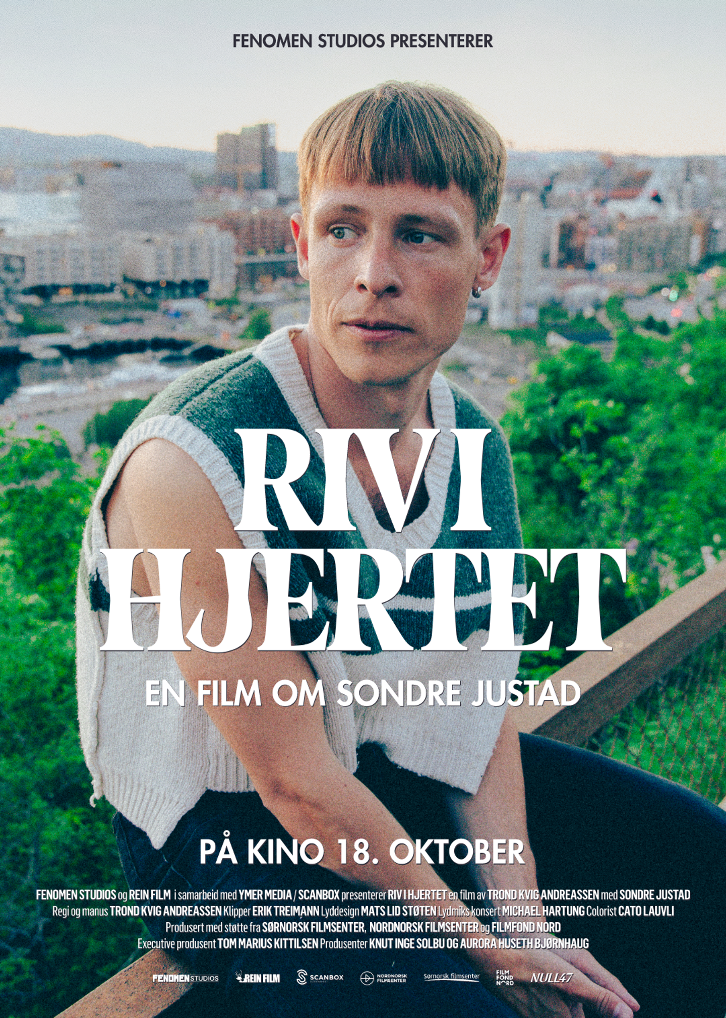 Plakat for 'Riv i hjertet - En film om Sondre Justad'