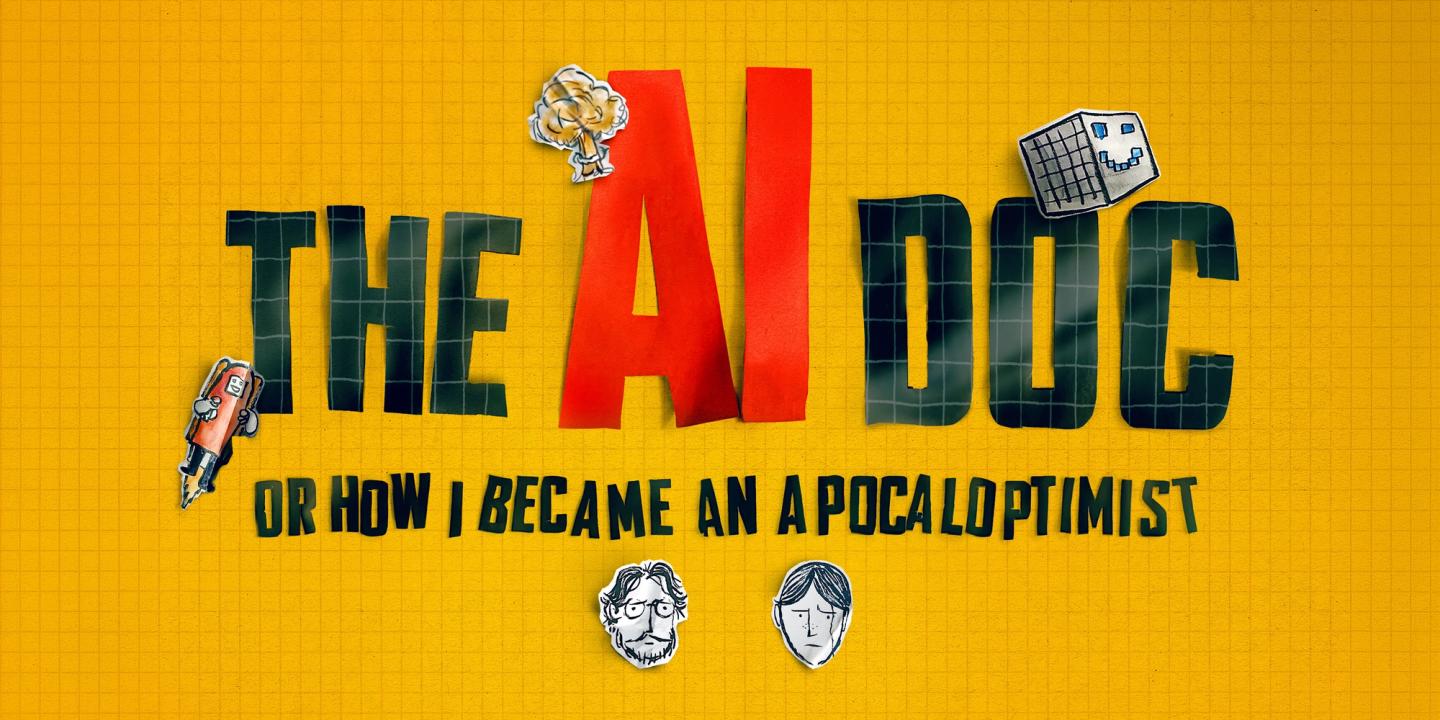 Utsnitt fra plakaten til The AI Doc: Or How I Became an Apocaloptimist