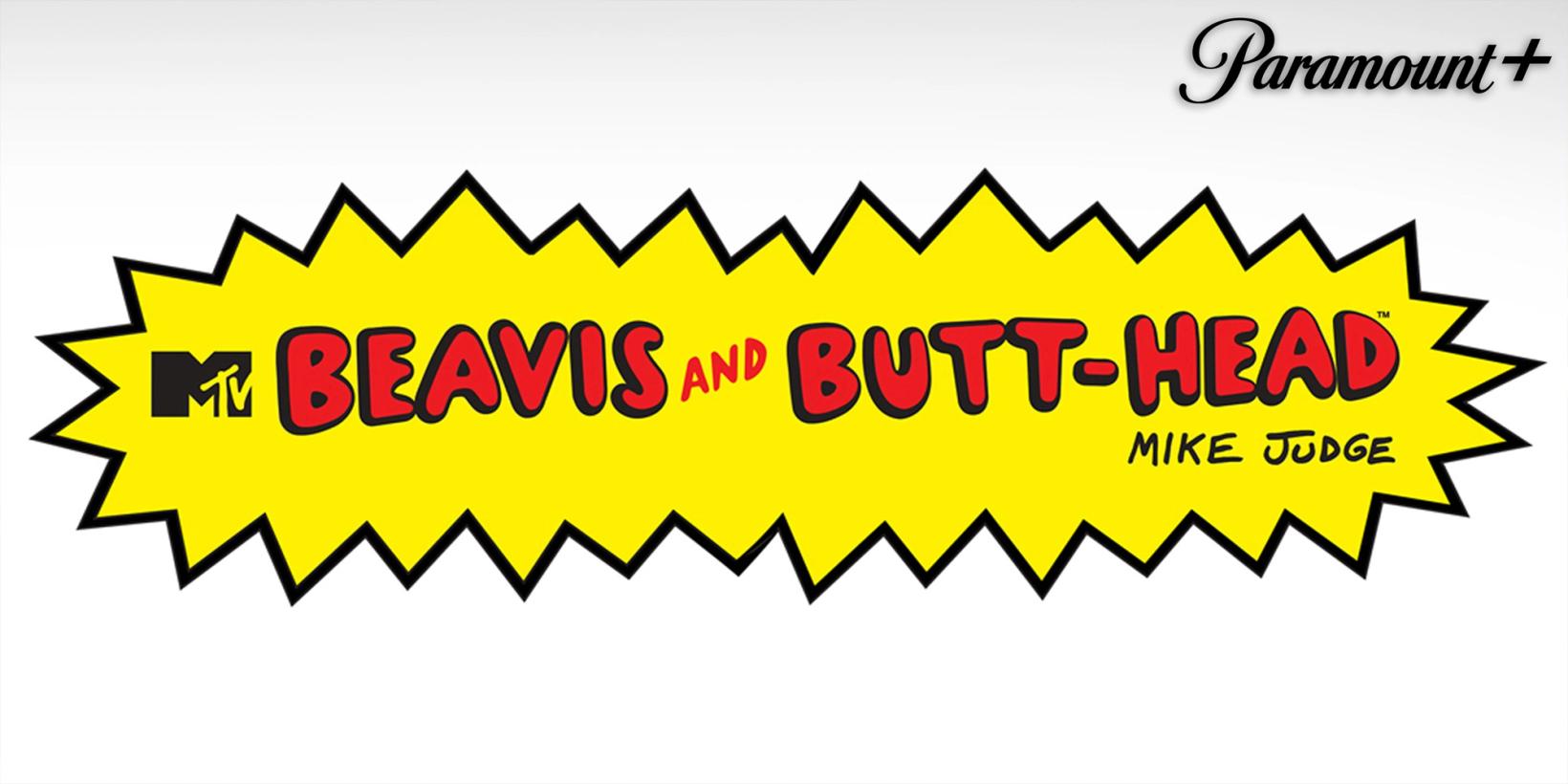 Beavis and Butt-Head Do the Universe med Paramount+-logo og legal line
