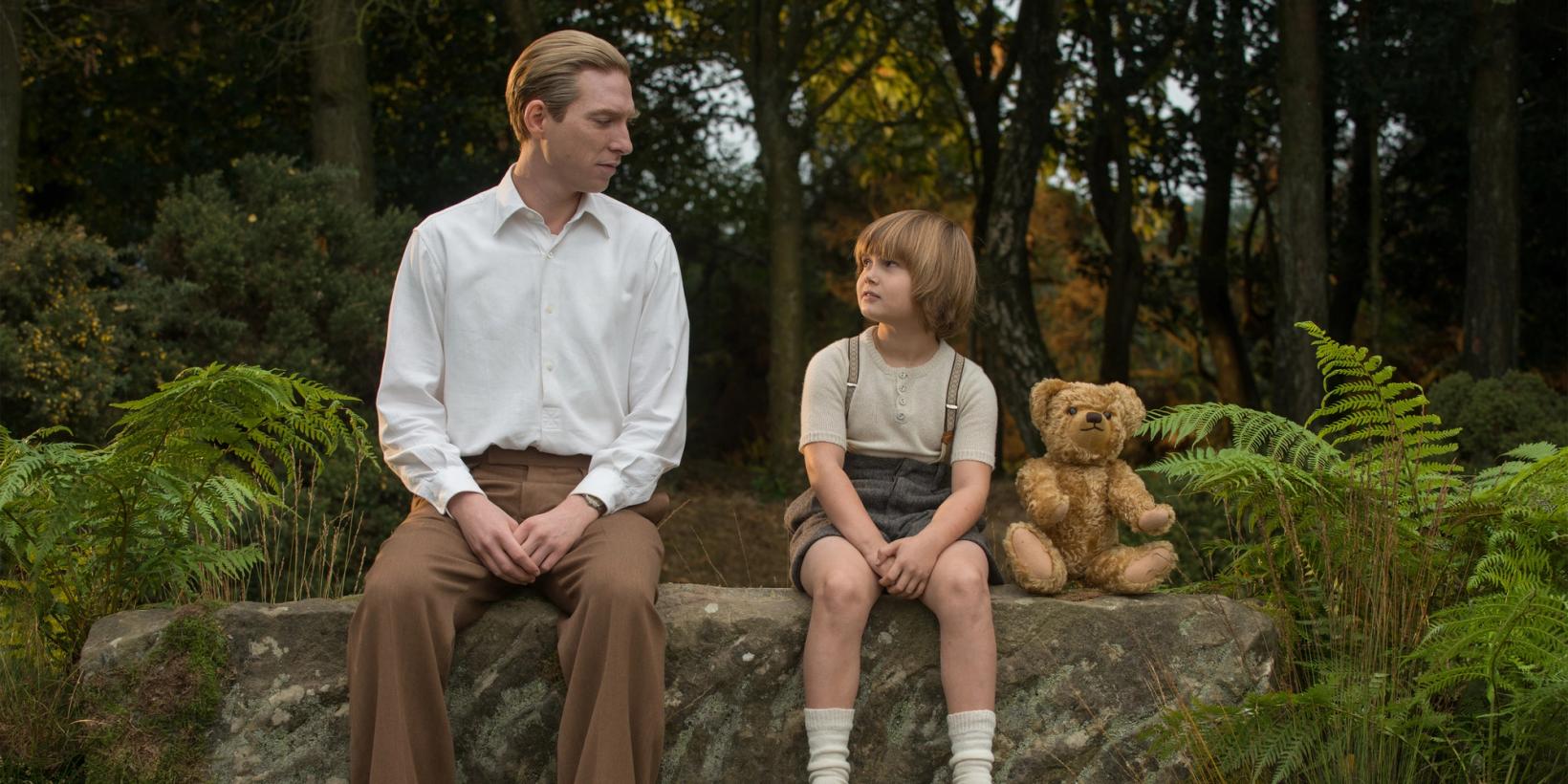Domhnall Gleeson og Will Tilston i Goodbye Christopher Robin