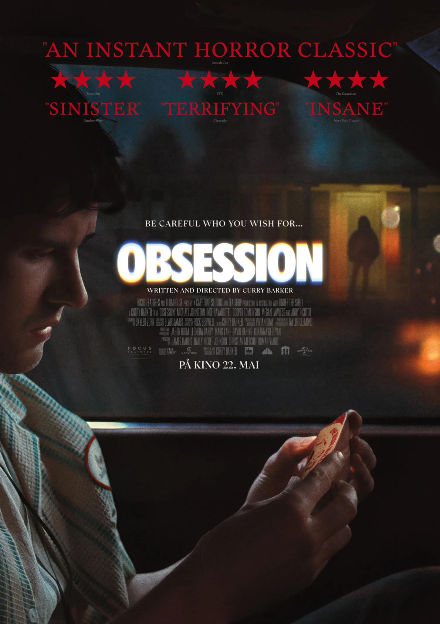 Plakat for 'Obsession'