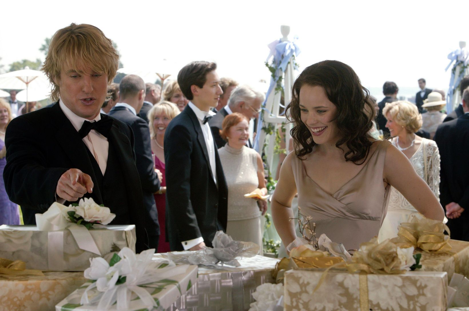 Owen Wilson og Rachel McAdams i Wedding Crashers