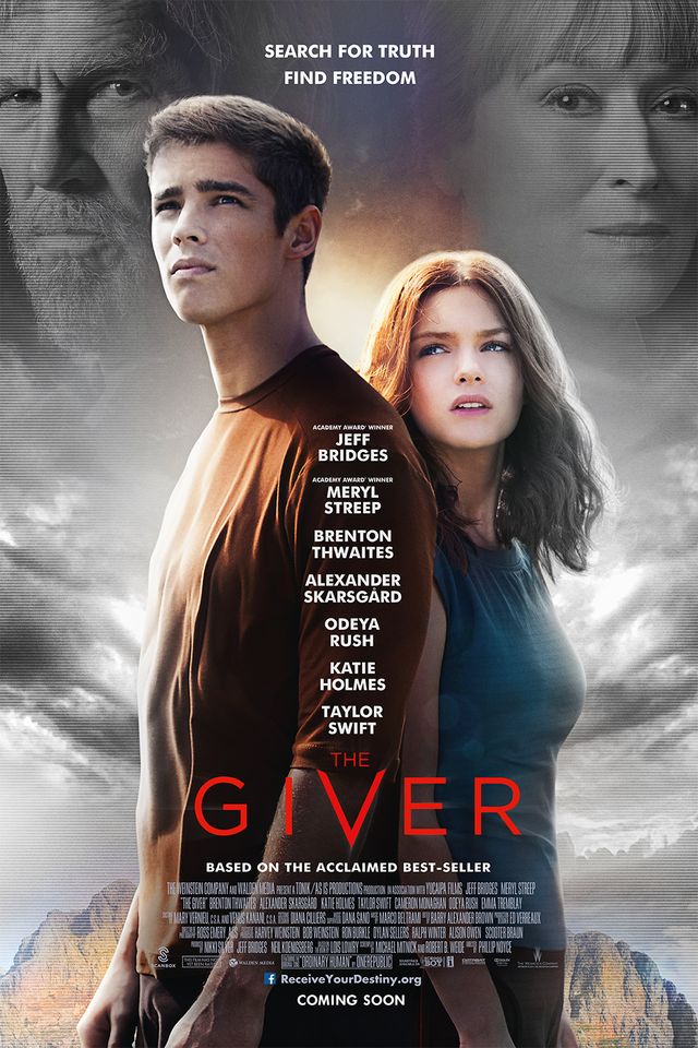 Brenton Thwaites og Odeya Rush i The Giver