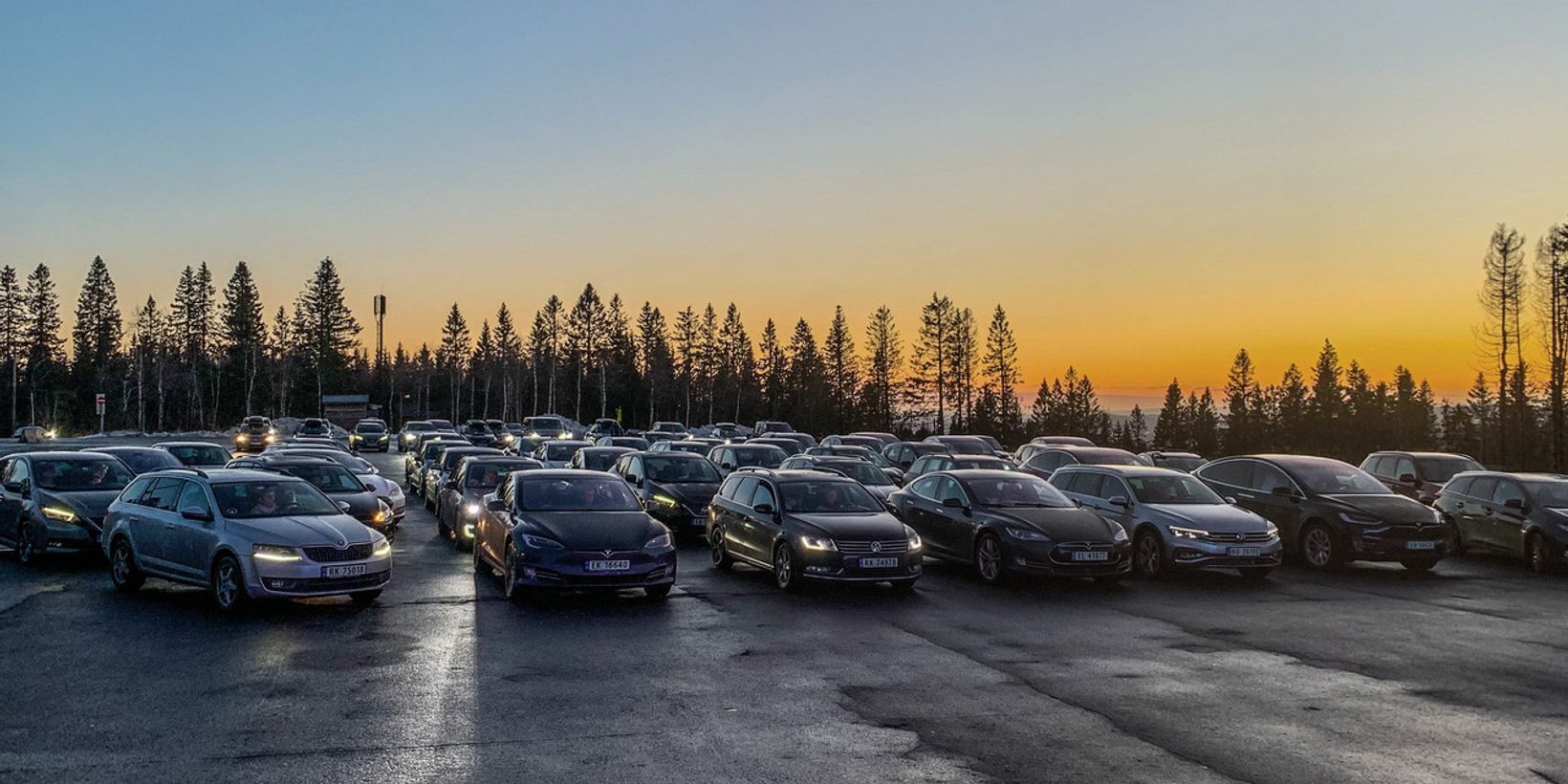 Filmweb drive-in-kino på Tryvann