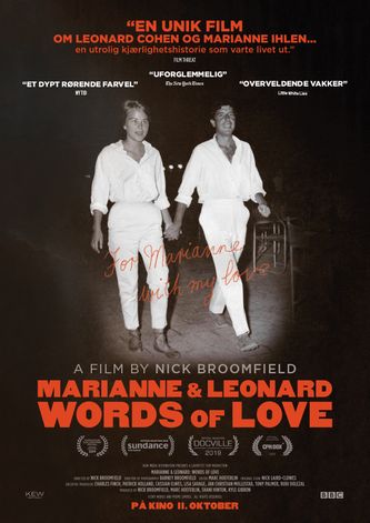 Plakat for 'Marianne & Leonard - Words of Love'