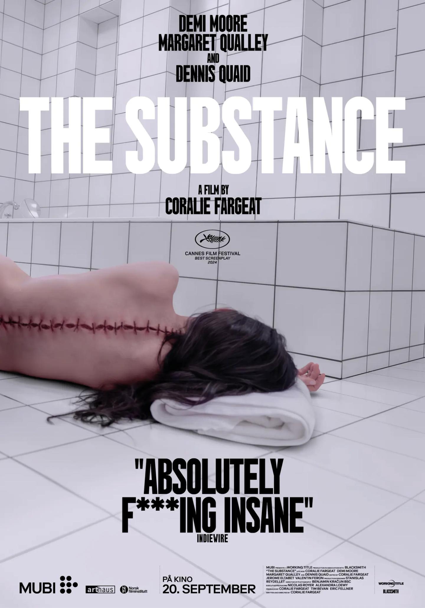 Plakat for 'The Substance'