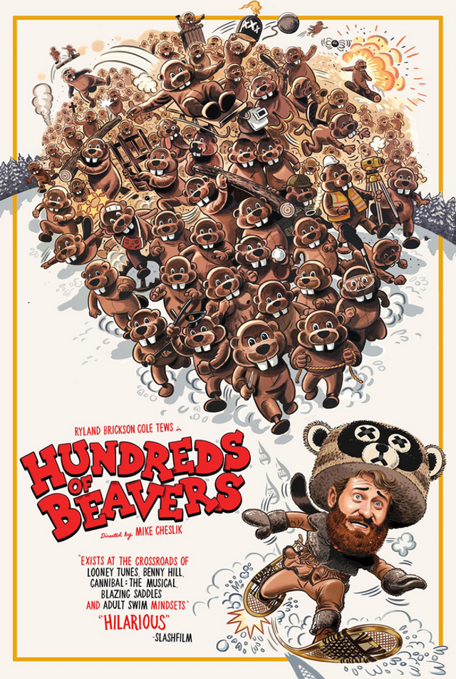 Plakat for 'HUNDREDS OF BEAVERS'