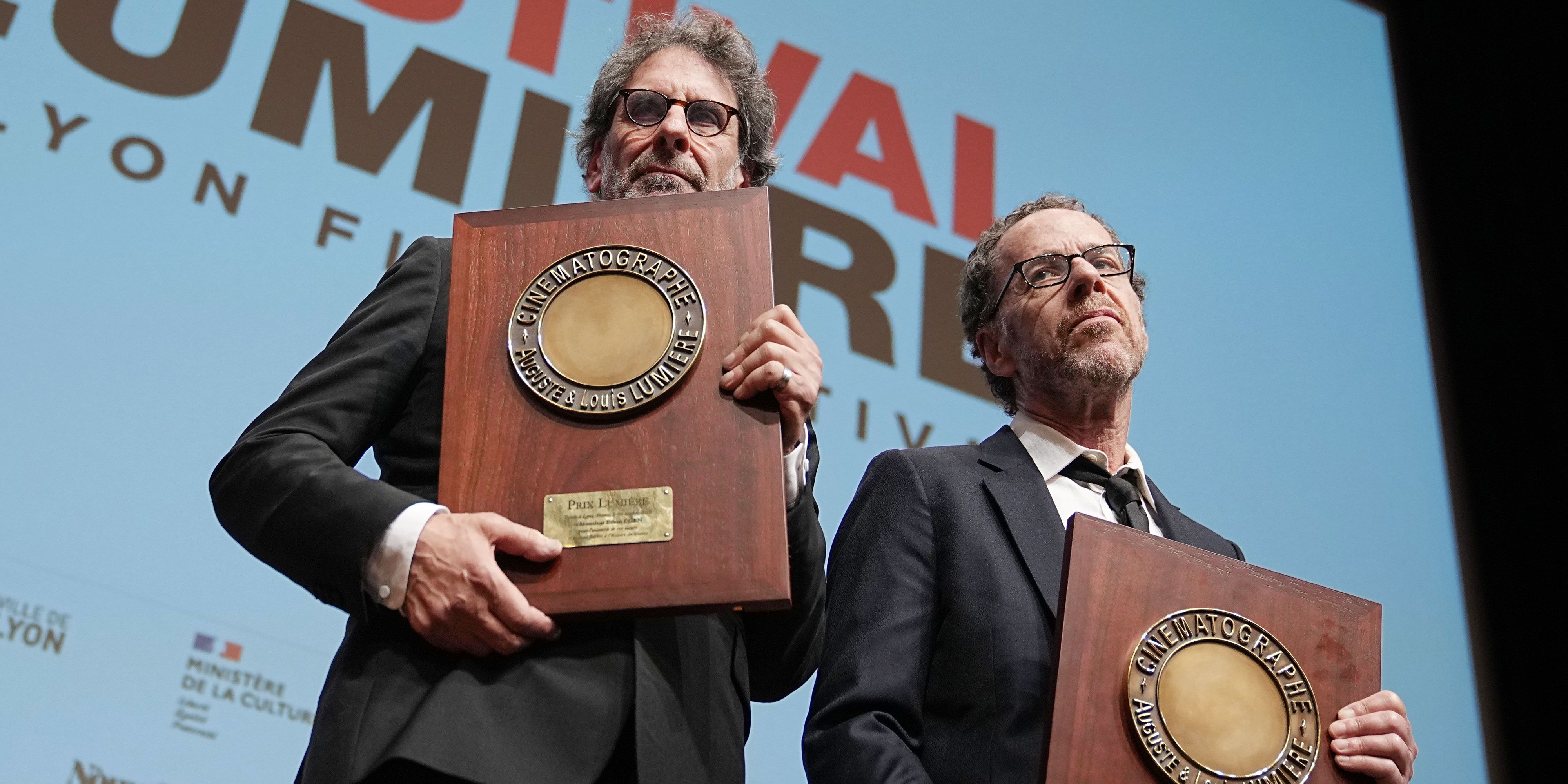Joel og Ethan Coen på Lumiere-prisutdelingen i oktober 2026