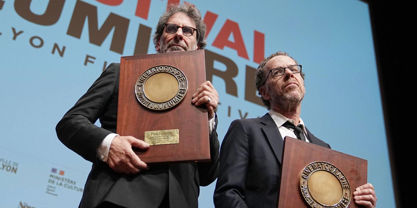 Joel og Ethan Coen på Lumiere-prisutdelingen i oktober 2026