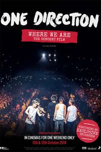 Plakat for 'One Direction: Where we are - The concert film'
