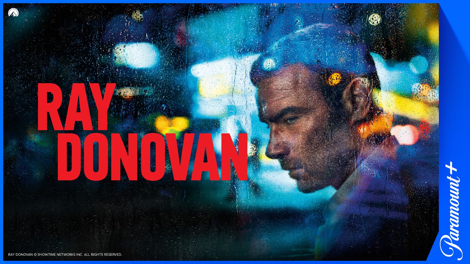 Ray Donovan, med Paramount+-logo og legal line