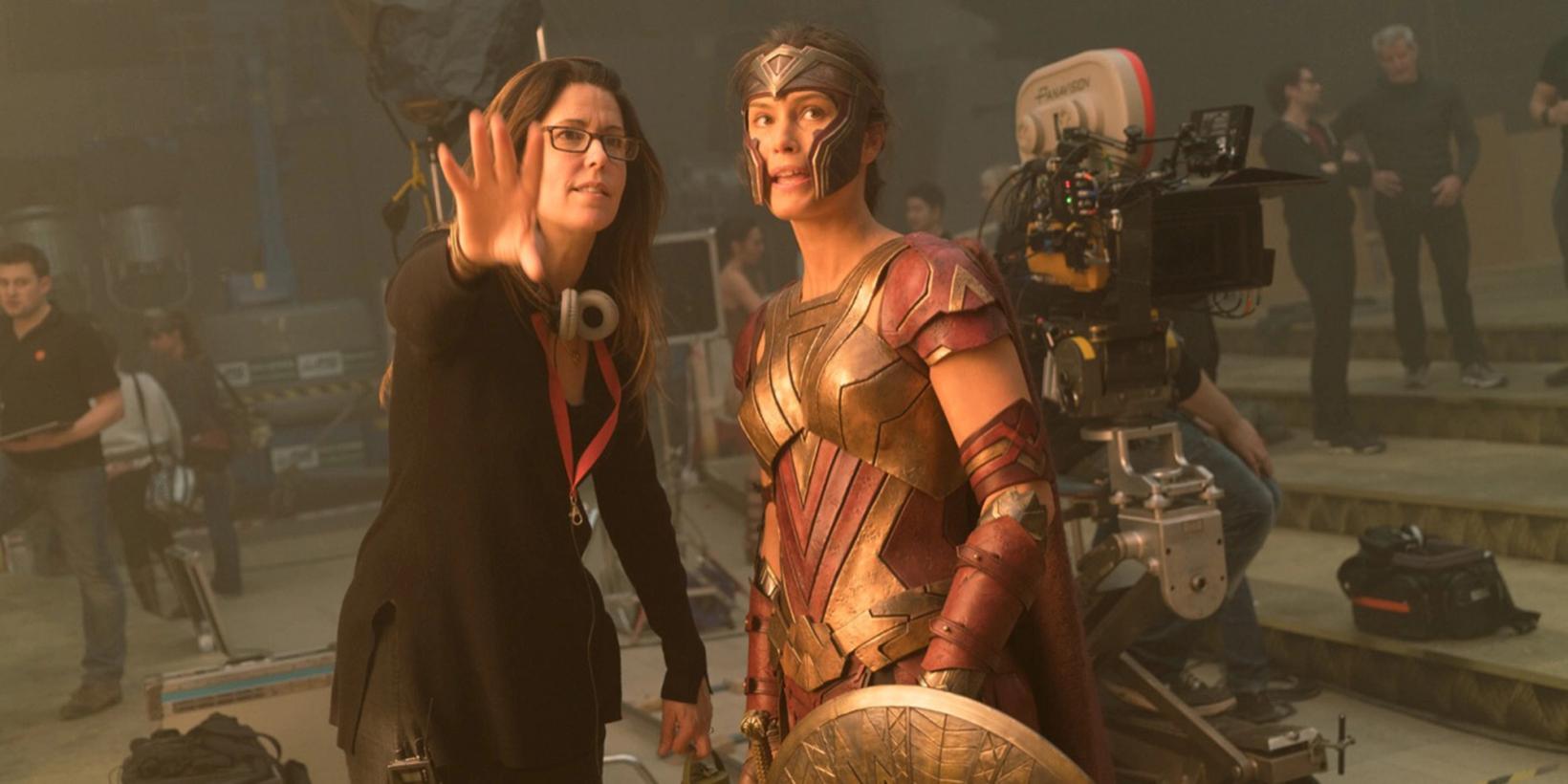 Patty Jenkins og Lisa Loven Kongsli i Wonder Woman
