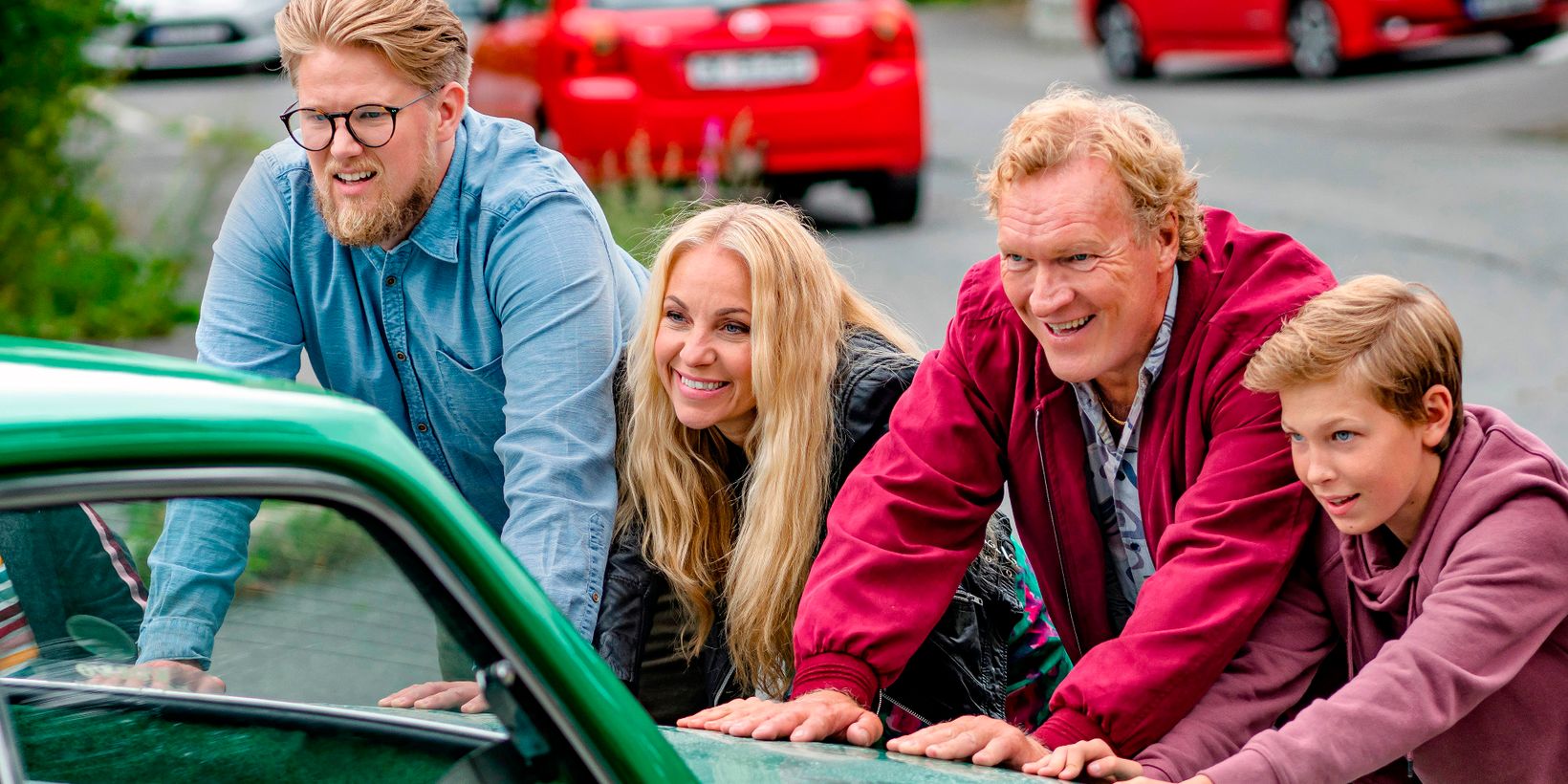 Ole Christoffer Ertvaag, Janne Formoe og Sven Nordin i Farfar