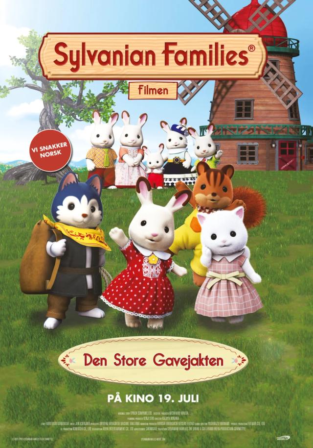 Plakat for 'Sylvanian Families Filmen: Den Store Gavejakten'