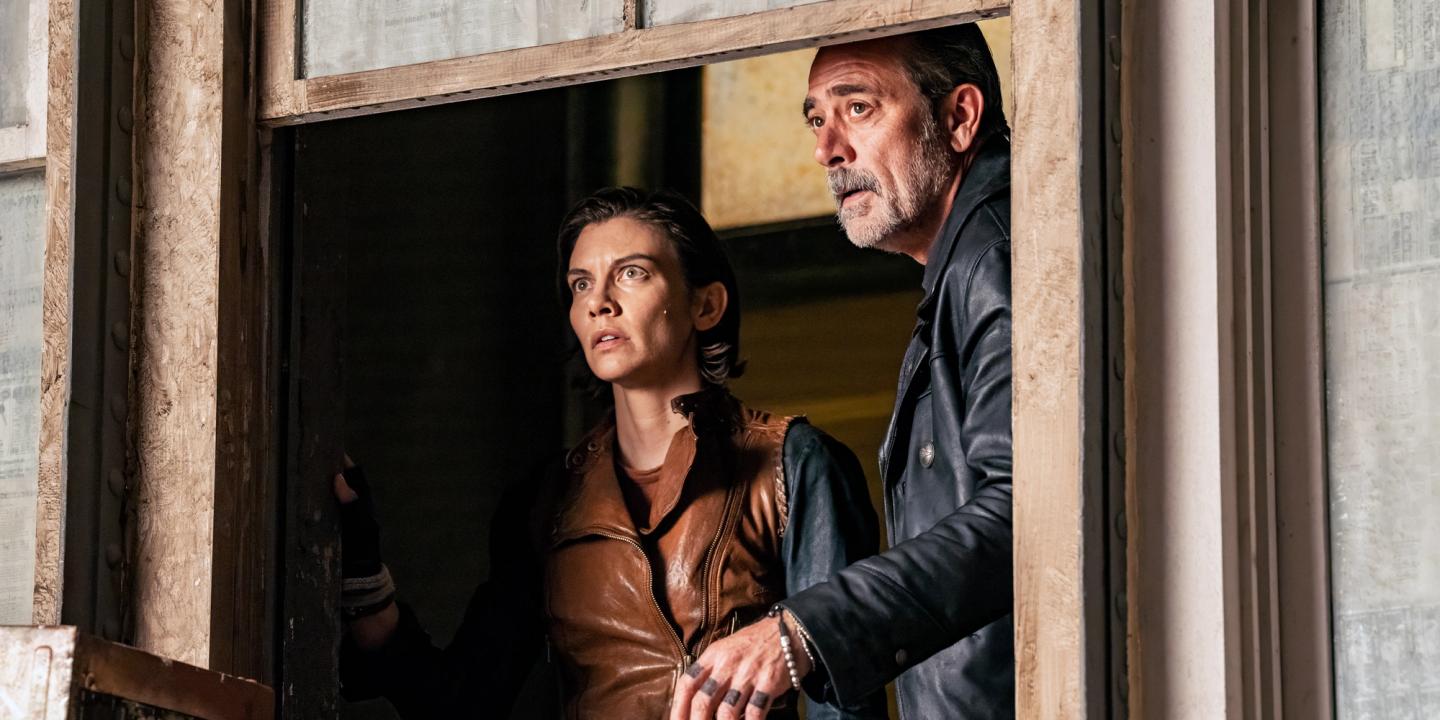 Lauren Cohan og Jeffrey Dean Morgan i The Walking Dead: Dead City