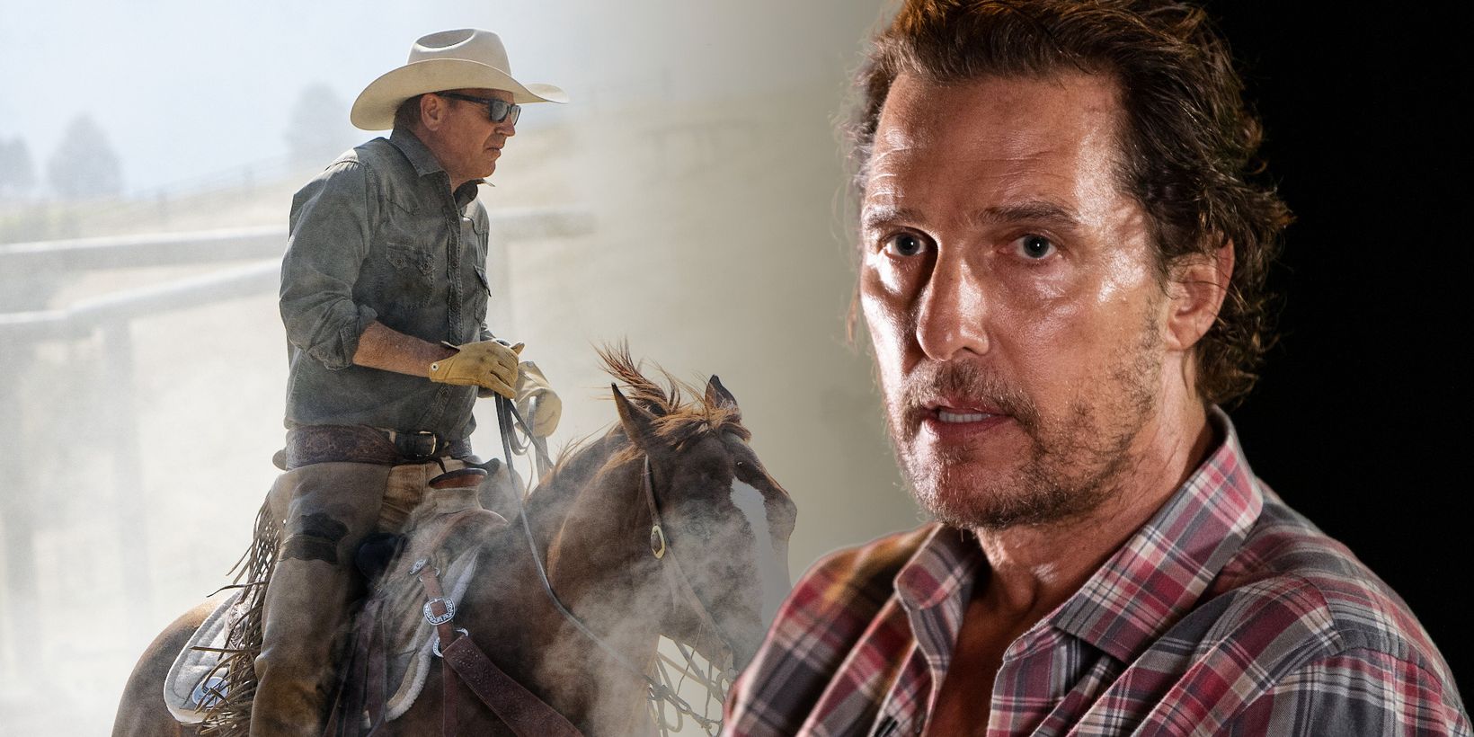 Kevin Costner i Yellowstone og Matthew McConaughey
