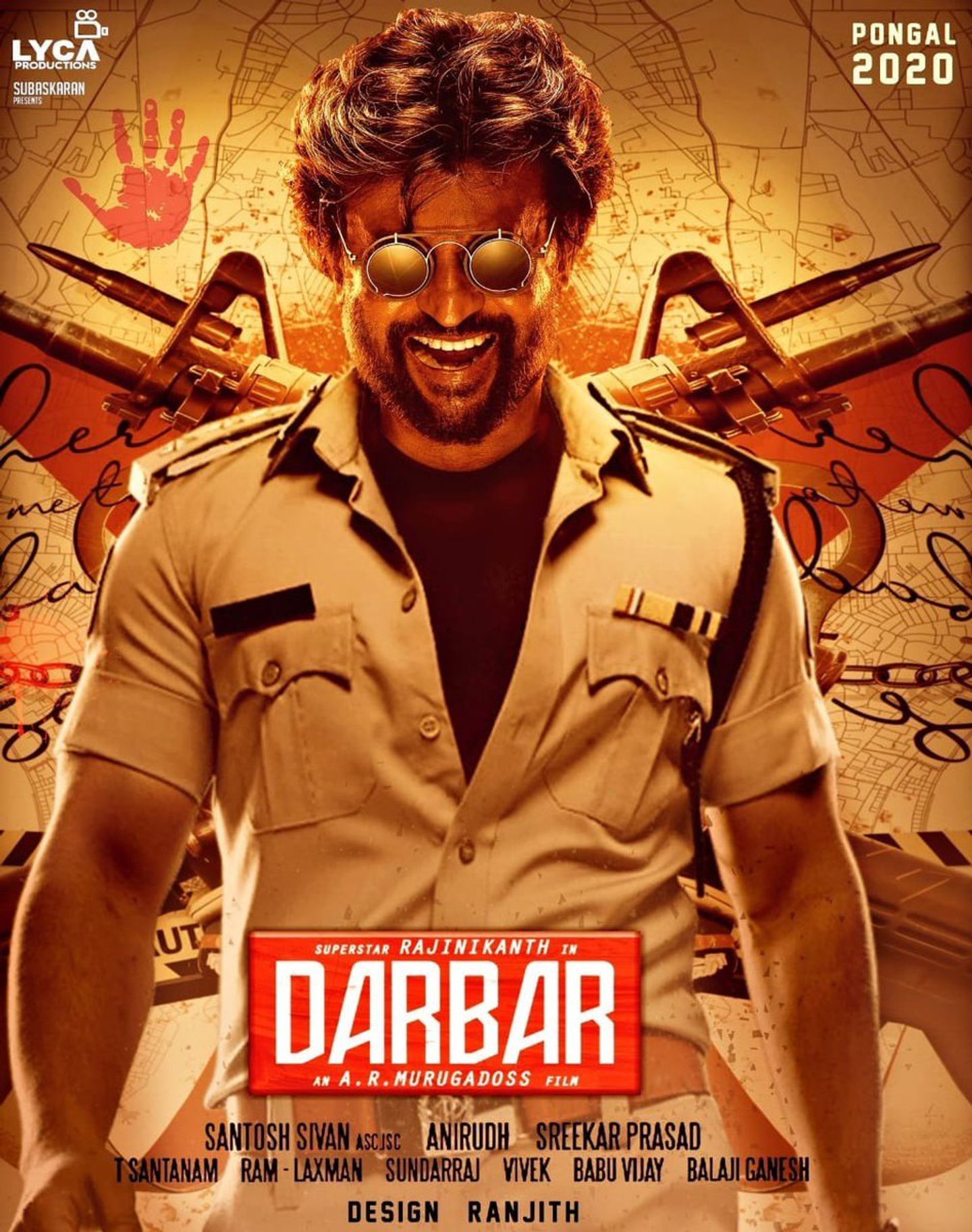 Plakat for 'Darbar - Tamil film'