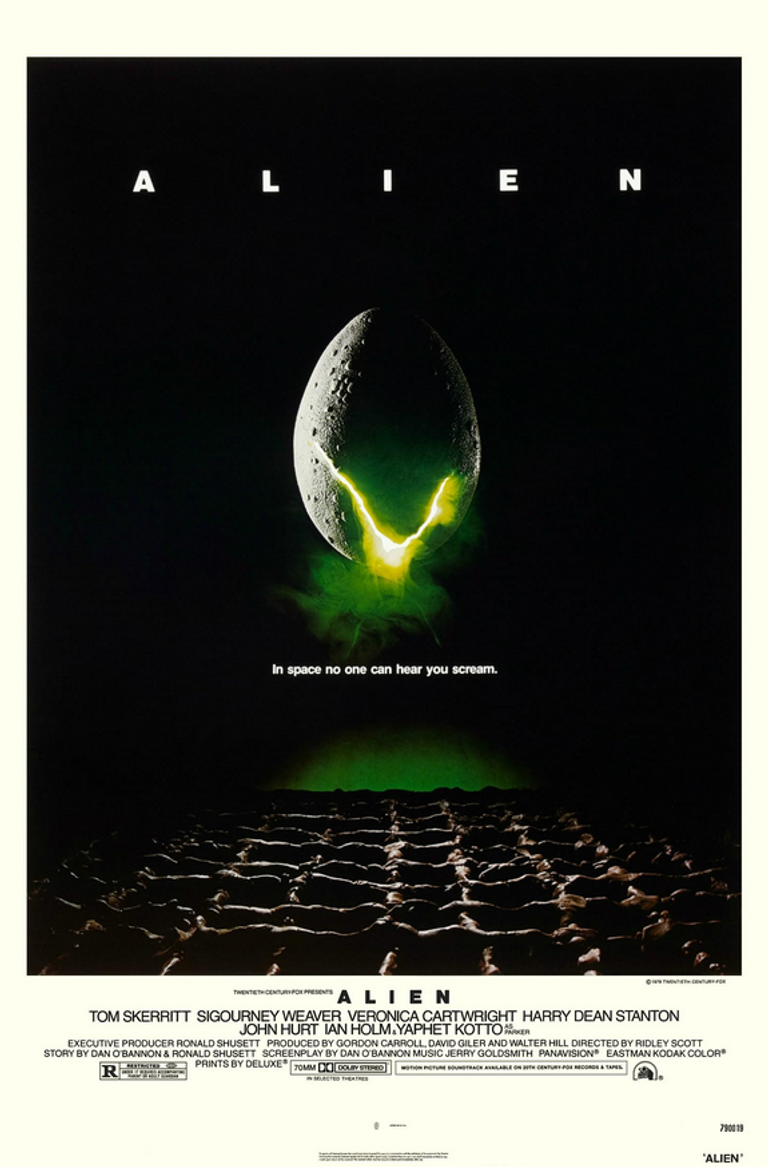 Plakat for 'Grimstad Filmklubb: Alien - den 8. passasjer'