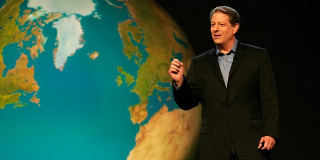 En engasjert eks-visepresident, Al Gore, fra En ubehagelig sannhet