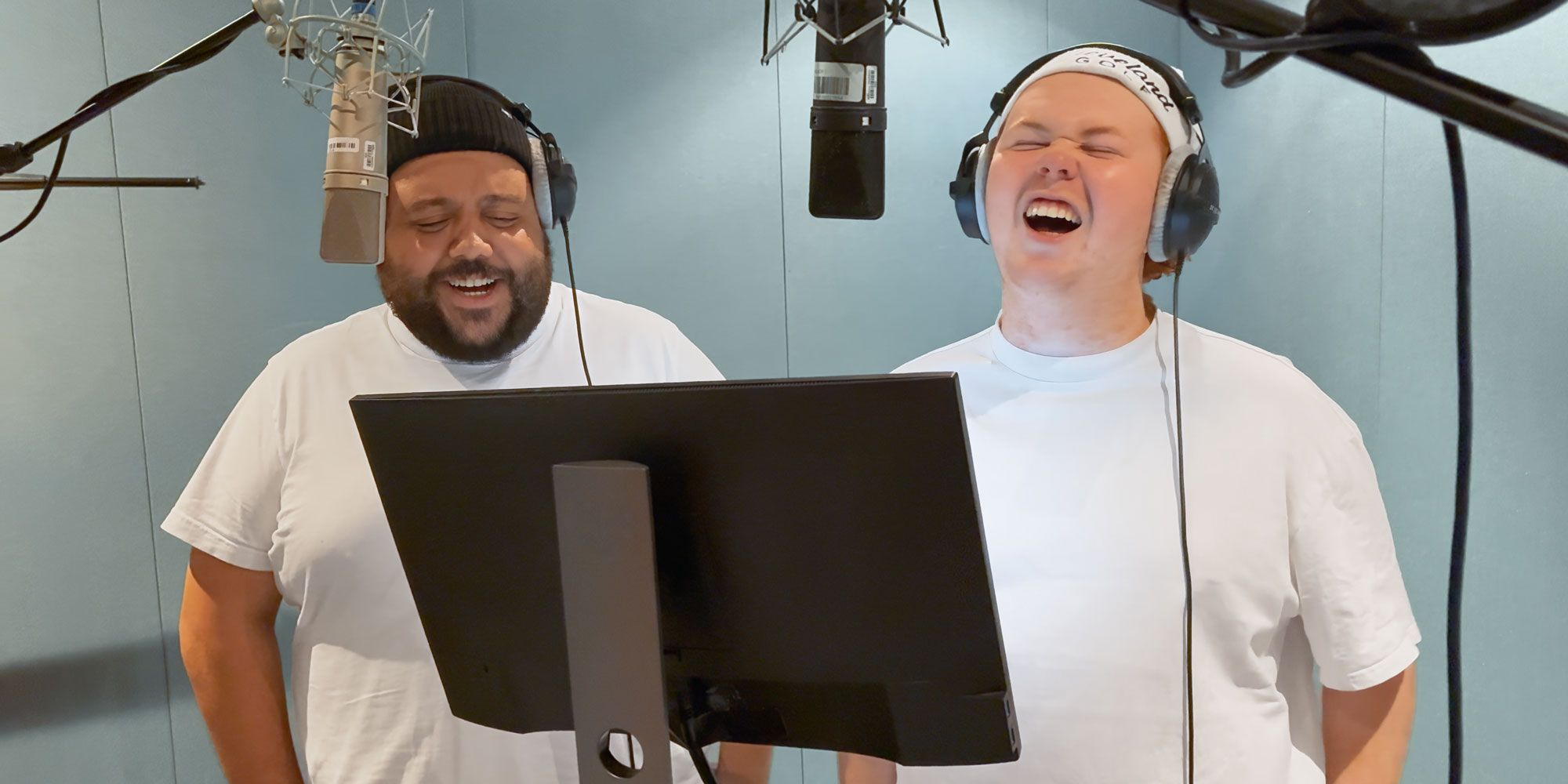 Javad El Bakali og Snorre Monsson i dubbestudio!