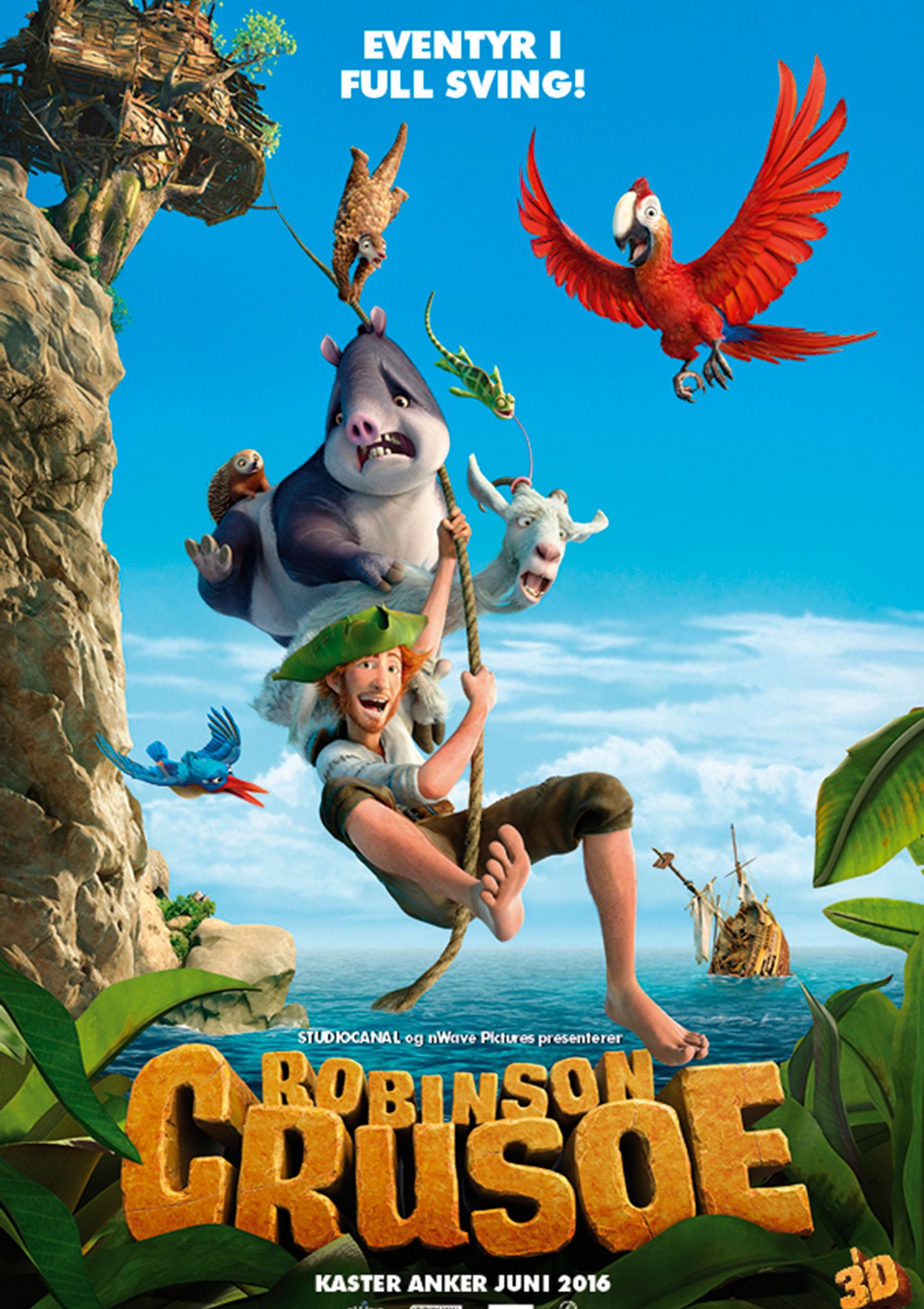 Plakat for 'Robinson Crusoe'