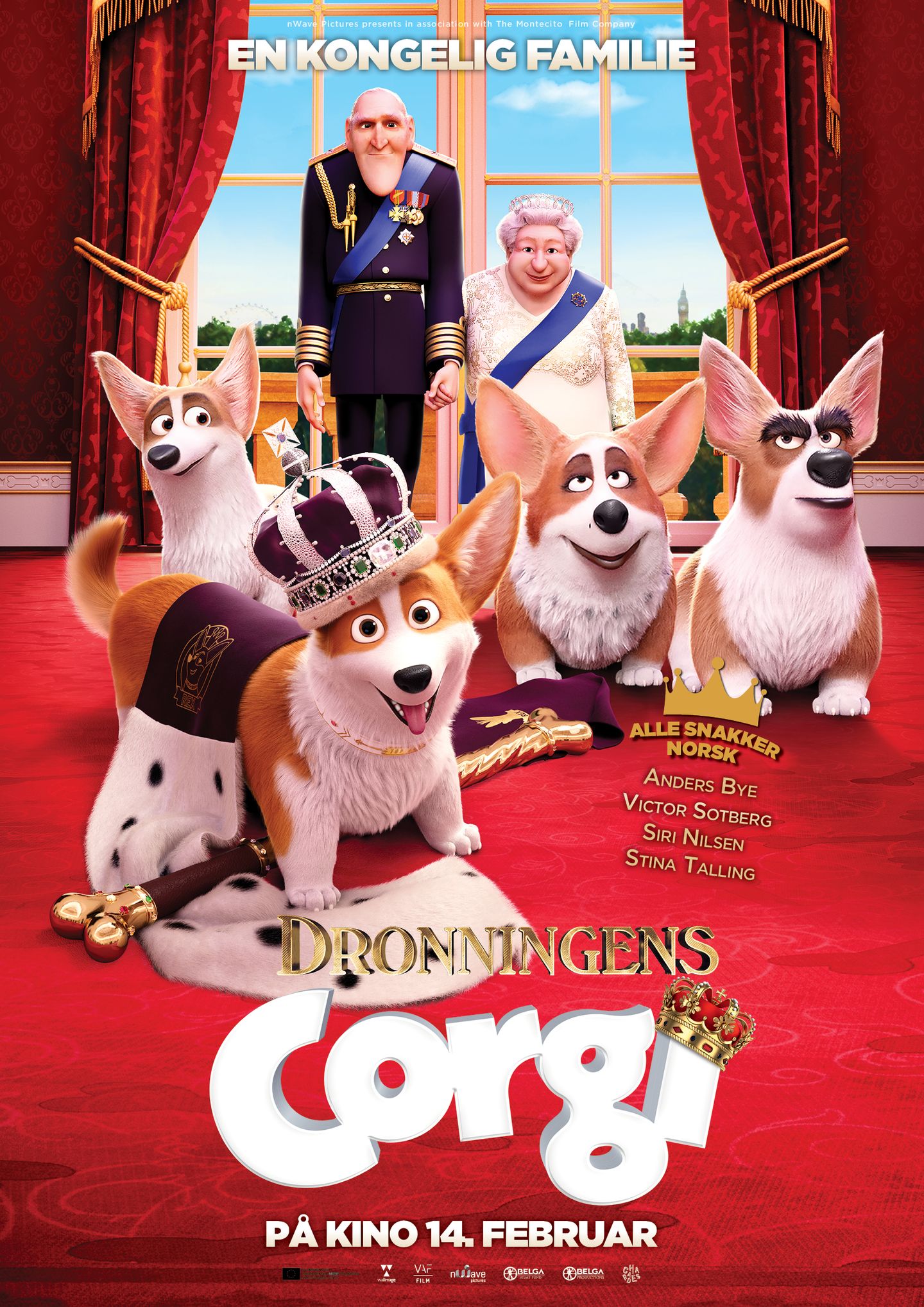 Plakat for 'Dronningens corgi'