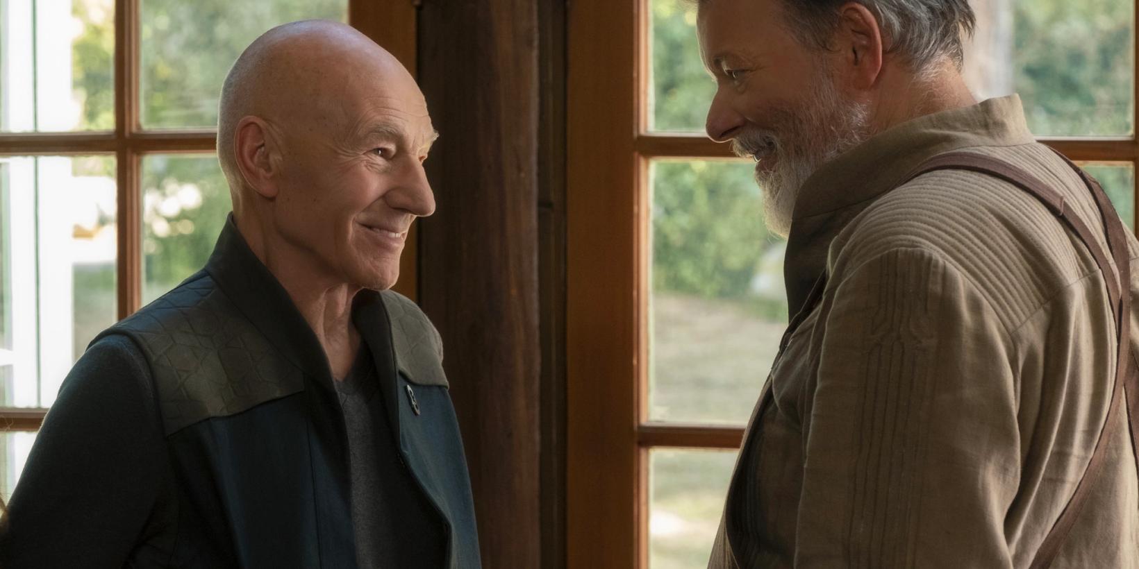 Patrick Stewart og Jonathan Frakes i Star Trek: Picard